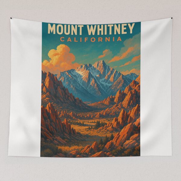 Item preview,  Majestic Mount Whitney Overlooking California’s Rugged Peaks designed and sold by Places On Earth.