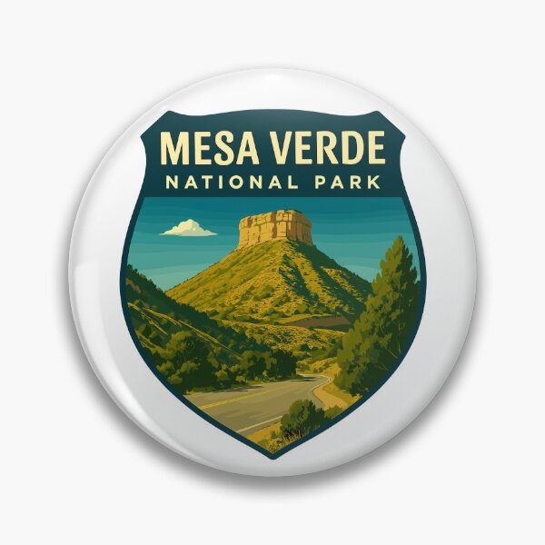 Item preview, Mesa Verde National Park Colorado Retro Sticker designed and sold by Ismeal Von.