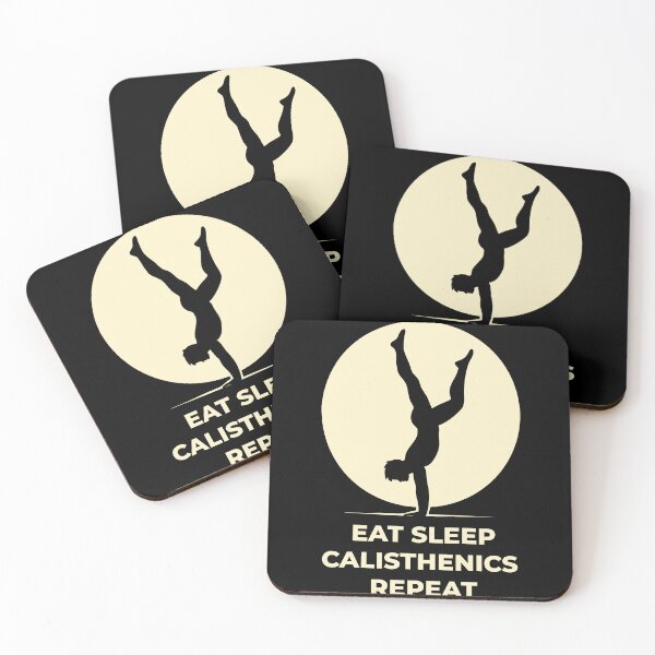 Item preview, Eat Sleep Calisthenics Repeat Fitness Gym Workout designed and sold by LuminOrb.