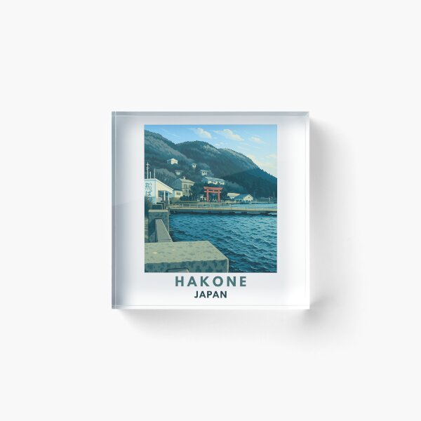 Item preview, Hakone Japan Travel Poster designed and sold by Emwa Designs.