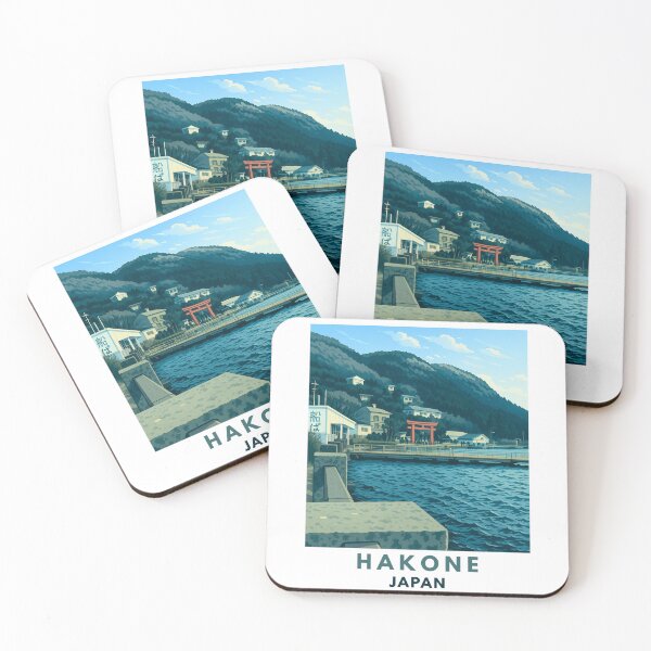 Item preview, Hakone Japan Travel Poster designed and sold by Emwa Designs.