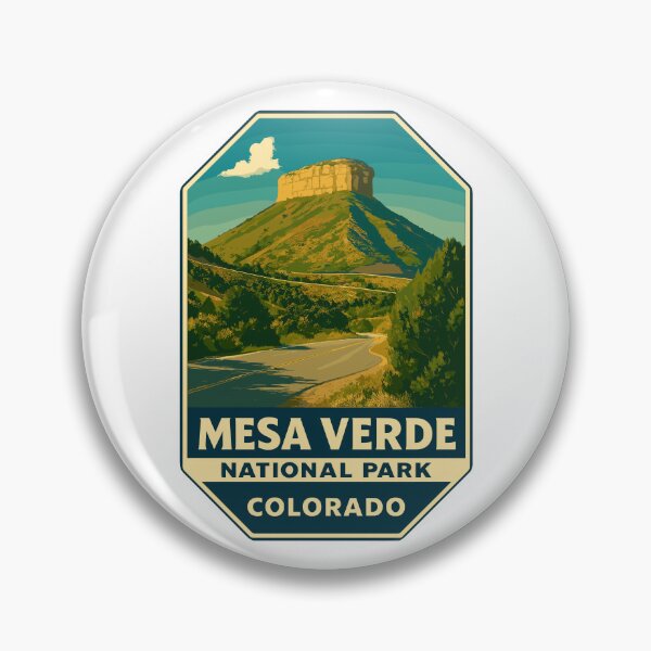 Item preview, Mesa Verde National Park Colorado Retro Sticker designed and sold by Ismeal Von.