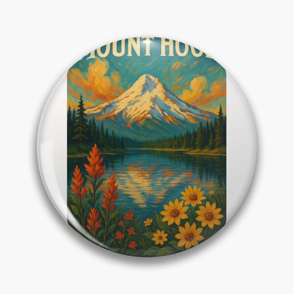 Item preview,  Mount Hood Reflected in Trillium Lake with Summer Wildflowers designed and sold by Places On Earth.