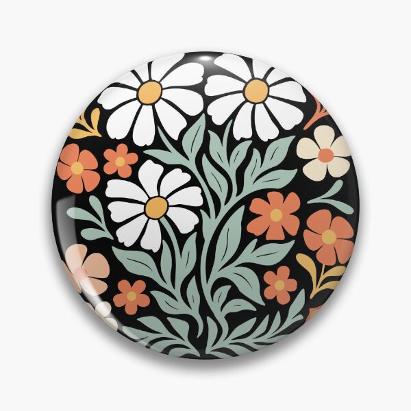 Item preview, Hand-Drawn Botanical Breeze – Vintage Floral Pattern Design_BK designed and sold by AckeeWolf.