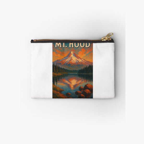 Item preview,  Fiery Sunset Over Mount Hood Reflected in Lake – Oregon designed and sold by Places On Earth.