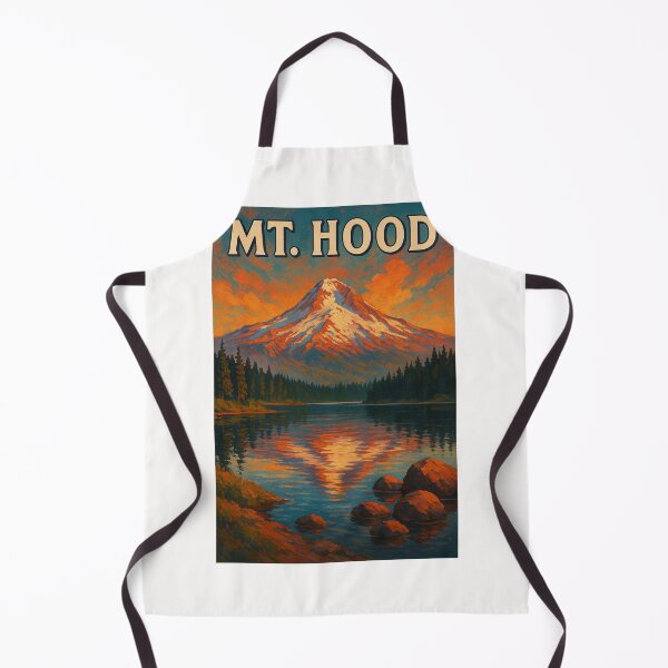 Item preview, Fiery Sunset Over Mount Hood Reflected in Lake – Oregon designed and sold by Places On Earth.