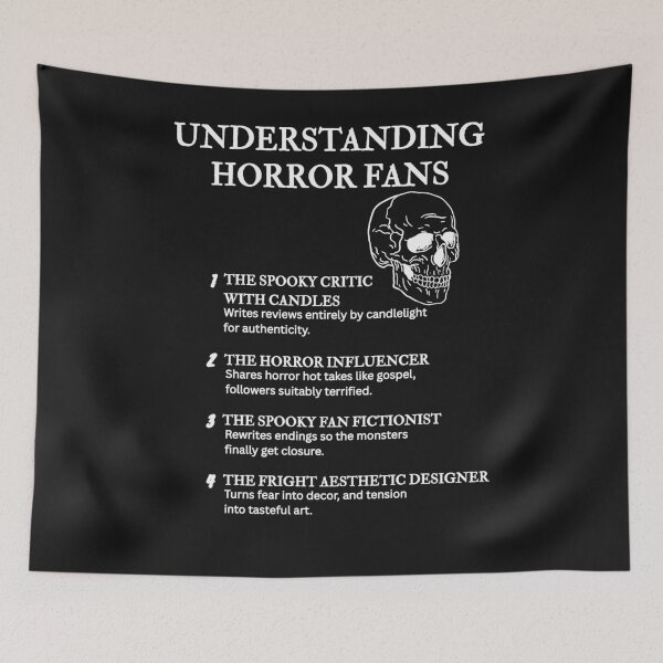 Item preview, Funny Horror Quotes – Understanding Horror Fans Collection – Black designed and sold by PsyFlow35.
