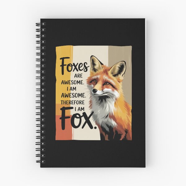 Item preview, Foxes Are Awesome I Am Awesome Therefore I Am Fox – Retro Fox Lover Design designed and sold by Ania_BM.