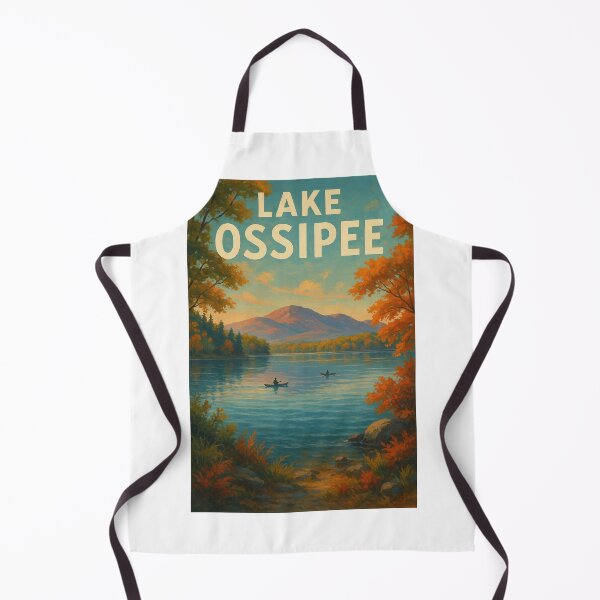 Item preview, Autumn Canoeing on Lake Ossipee with Mountain Backdrop designed and sold by Aryabek.