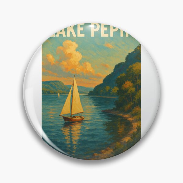 Item preview,  Sunset Sailing on Lake Pepin – Minnesota and Wisconsin Border designed and sold by Aryabek.