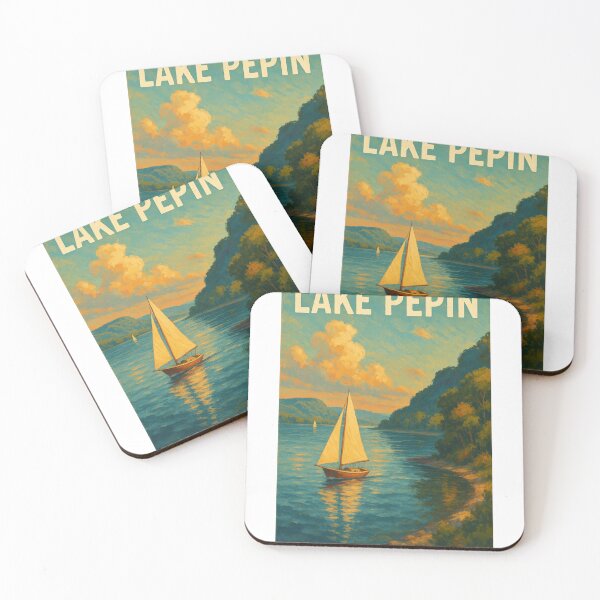 Item preview,  Sunset Sailing on Lake Pepin – Minnesota and Wisconsin Border designed and sold by Aryabek.