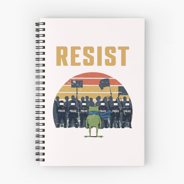 Item preview, Resist Police portland Frog Protest designed and sold by peggycantu.