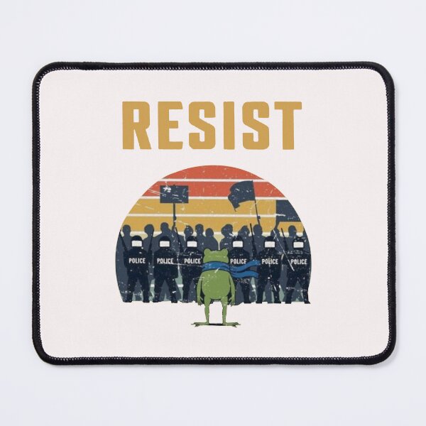 Item preview, Resist Police portland Frog Protest designed and sold by peggycantu.