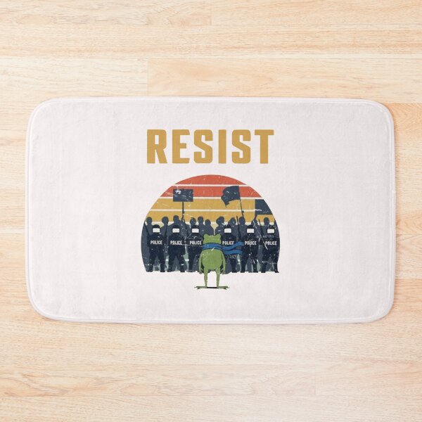 Item preview, Resist Police portland Frog Protest designed and sold by peggycantu.