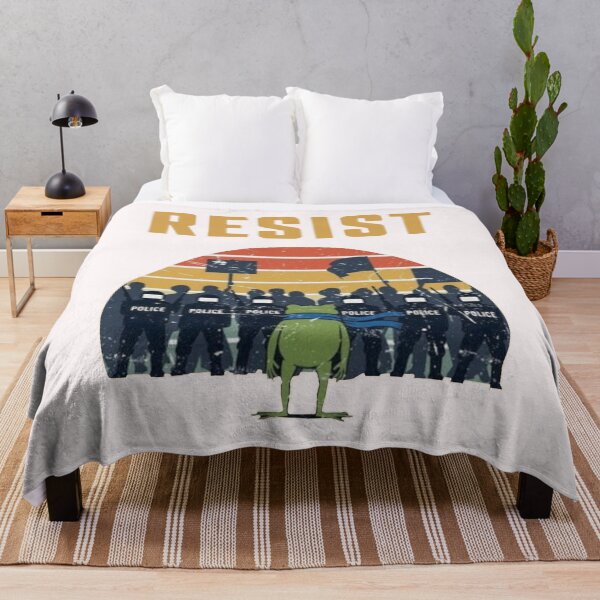 Item preview, Resist Police portland Frog Protest designed and sold by peggycantu.