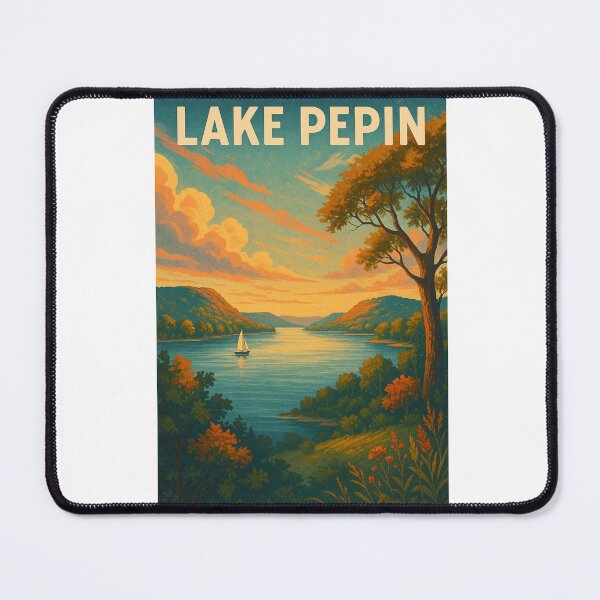 Item preview,  Lake Pepin Vista at Dusk from Bluffside Trail designed and sold by Aryabek.