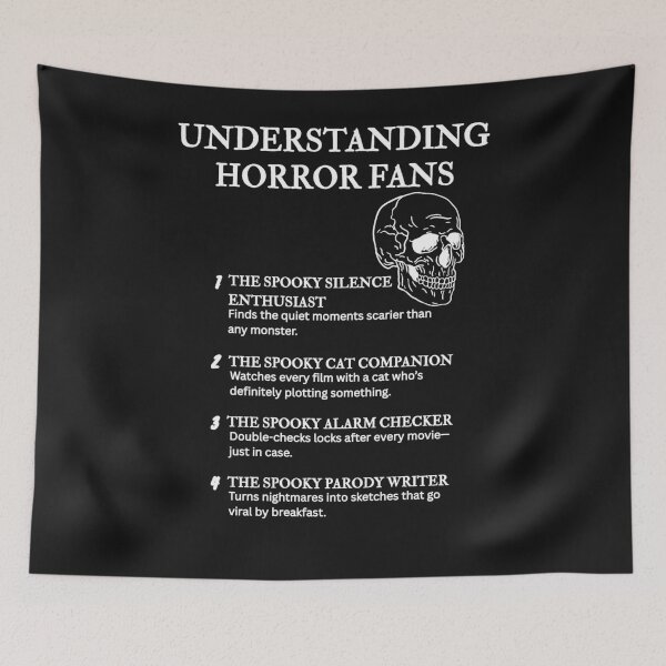 Item preview, Understanding Horror Fans – For True Horror Movie Addicts – Black designed and sold by PsyFlow35.