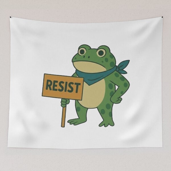 Artikelvorschau, Widerstehen Sie dem Portland Frog Protest entworfen und verkauft von peggycantu.