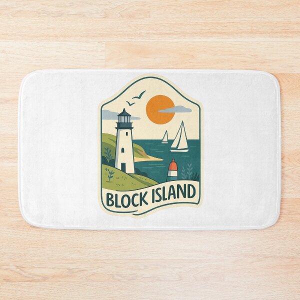 Item preview,  Block Island Lighthouse and Sailing Boats at Sunset designed and sold by Aryabek.