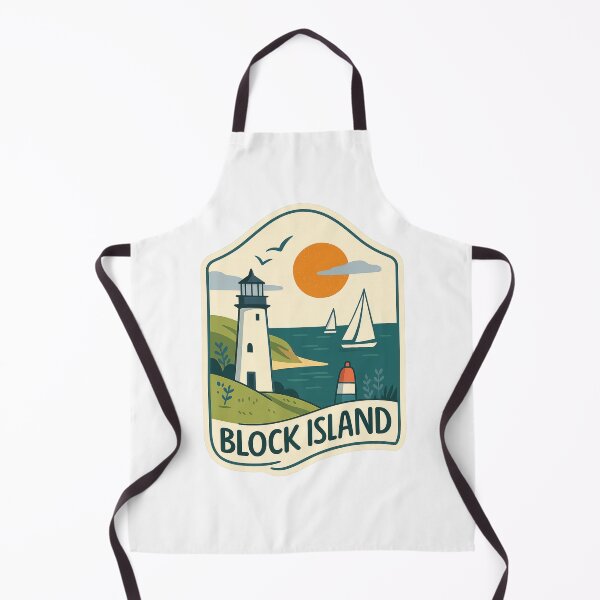 Item preview, Block Island Lighthouse and Sailing Boats at Sunset designed and sold by Aryabek.