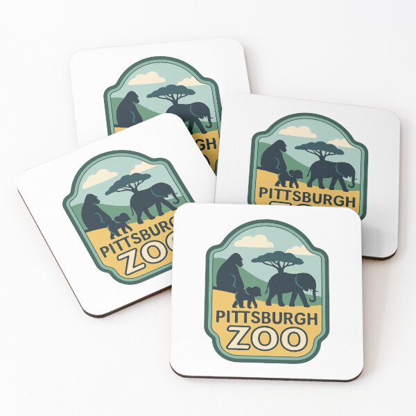 Item preview,  Pittsburgh Zoo Wildlife Badge with Elephant and Gorilla designed and sold by Aryabek.