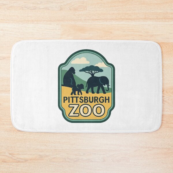 Item preview,  Pittsburgh Zoo Wildlife Badge with Elephant and Gorilla designed and sold by Aryabek.