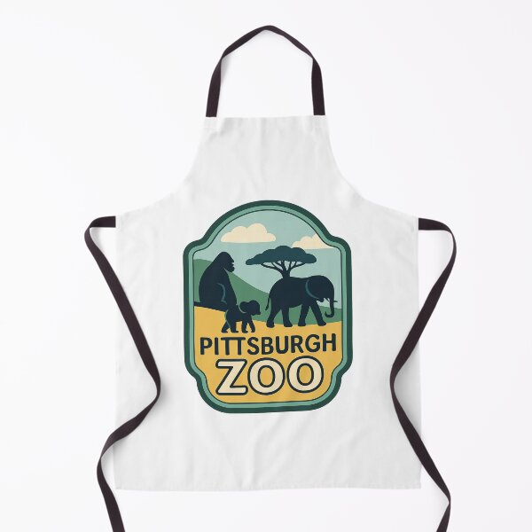 Item preview, Pittsburgh Zoo Wildlife Badge with Elephant and Gorilla designed and sold by Aryabek.