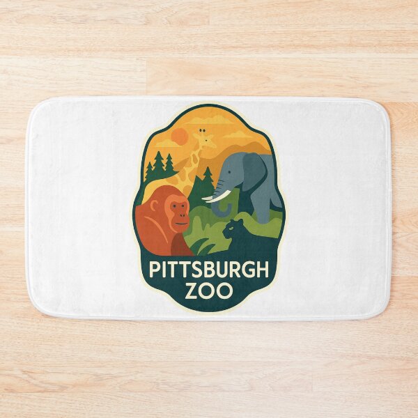 Item preview,  Pittsburgh Zoo Safari Animals Emblem with Giraffe and Panther designed and sold by Aryabek.