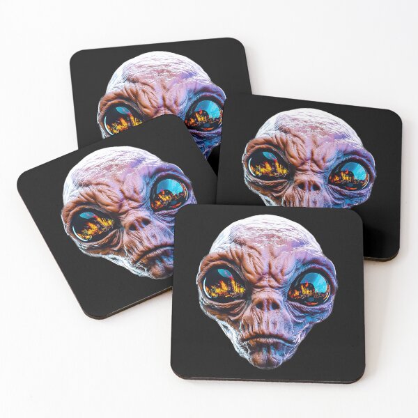 Item preview, Alien Invasion Realistic Sci Fi Horror Art designed and sold by Amanda's Factory.