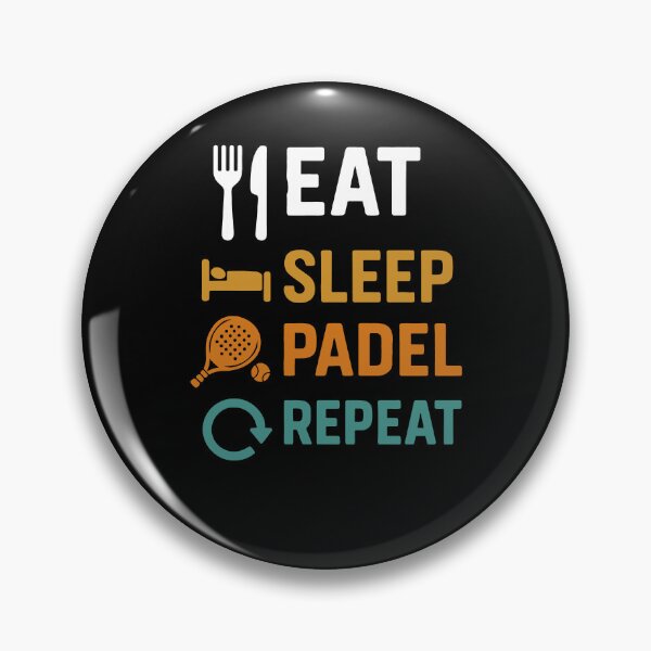 Artikelvorschau, Eat Sleep Padel Wiederholen Lustiger Sport entworfen und verkauft von LuminOrb.