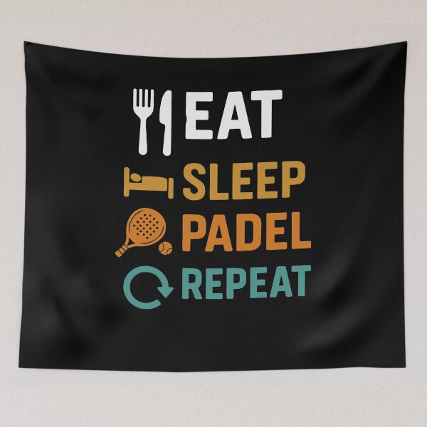 Item preview, Eat Sleep Padel Repeat Funny Sport designed and sold by LuminOrb.