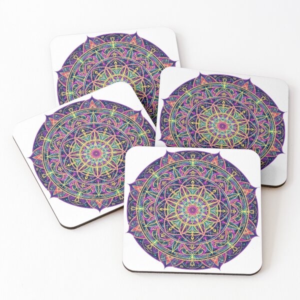Item preview, Cosmic Bloom Mandala | Vibrant Psychedelic Chakra Art designed and sold by Kulpi6147.