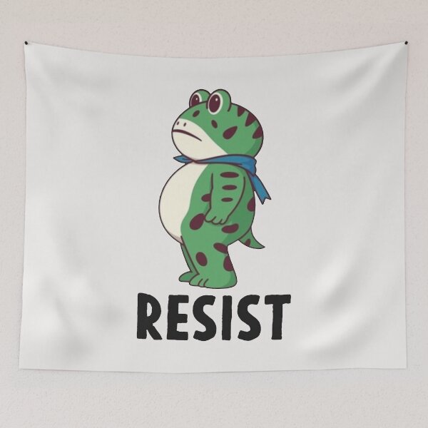 Item preview, Resist Portland Frog designed and sold by peggycantu.