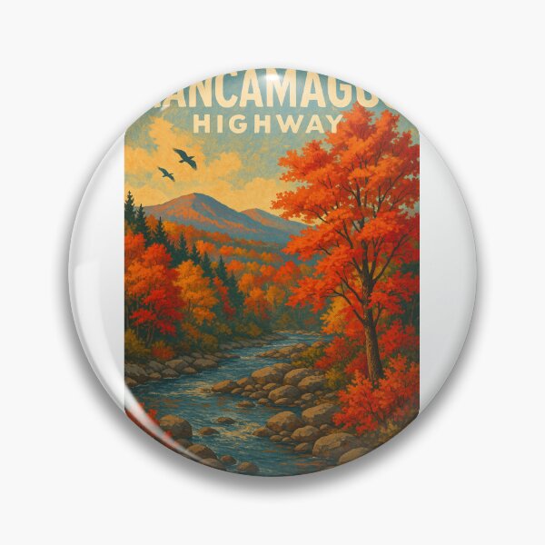 Item preview, Kancamagus Highway River View with Autumn Foliage designed and sold by Aryabek.