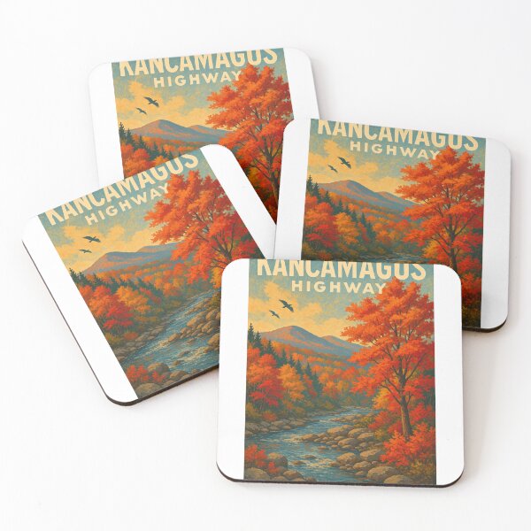 Item preview, Kancamagus Highway River View with Autumn Foliage designed and sold by Aryabek.