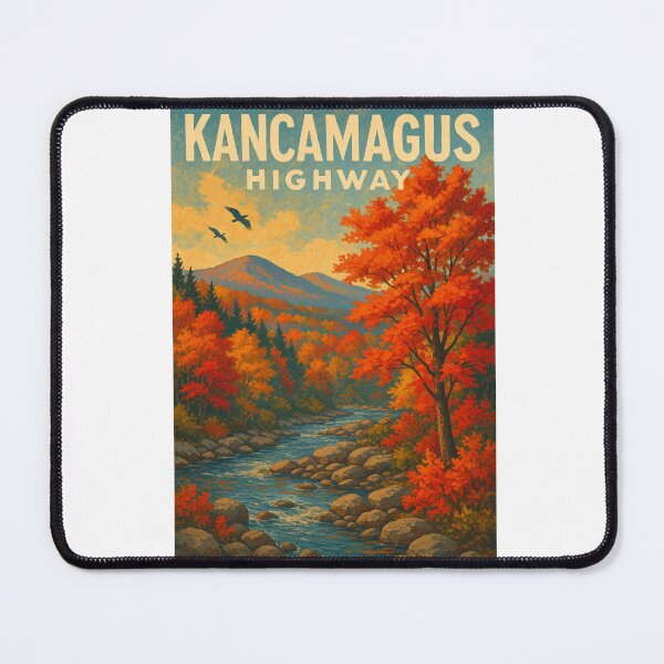 Item preview, Kancamagus Highway River View with Autumn Foliage designed and sold by Aryabek.