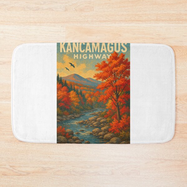 Item preview, Kancamagus Highway River View with Autumn Foliage designed and sold by Aryabek.