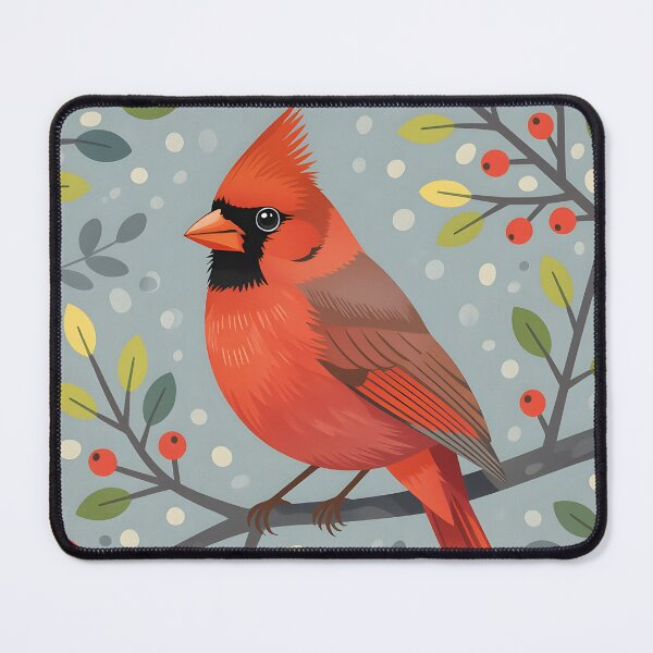 Item preview, A cute northern cardinal bird perched on a branch designed and sold by Ponted.