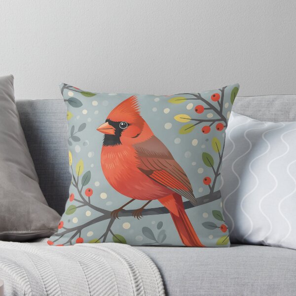 Item preview, A cute northern cardinal bird perched on a branch designed and sold by Ponted.