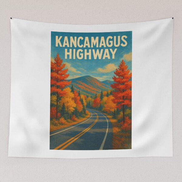 Item preview,  Kancamagus Highway Winding Through New Hampshire Mountains designed and sold by Aryabek.