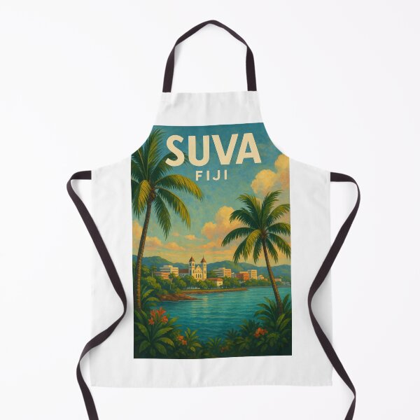 Item preview,  Suva Fiji Cathedral and Waterfront Skyline designed and sold by Aryabek.