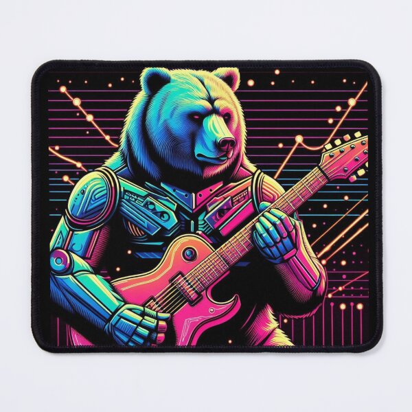 Item preview, Futuristik bear playing guitar  designed and sold by Dogandesighn.