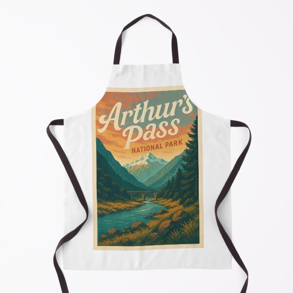 Item preview, Arthur’s Pass Bridge and Southern Alps at Sunset designed and sold by Aryabek.