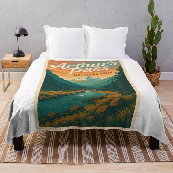 Item preview,  Arthur’s Pass Bridge and Southern Alps at Sunset designed and sold by Aryabek.
