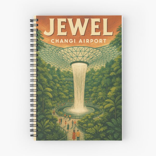 Item preview,  Jewel Changi Airport Walkway with Rain Vortex – Singapore Icon designed and sold by Aryabek.