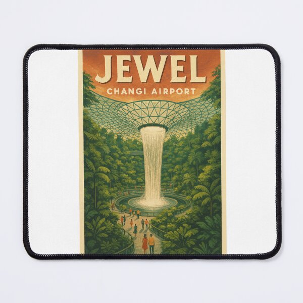 Item preview,  Jewel Changi Airport Walkway with Rain Vortex – Singapore Icon designed and sold by Aryabek.