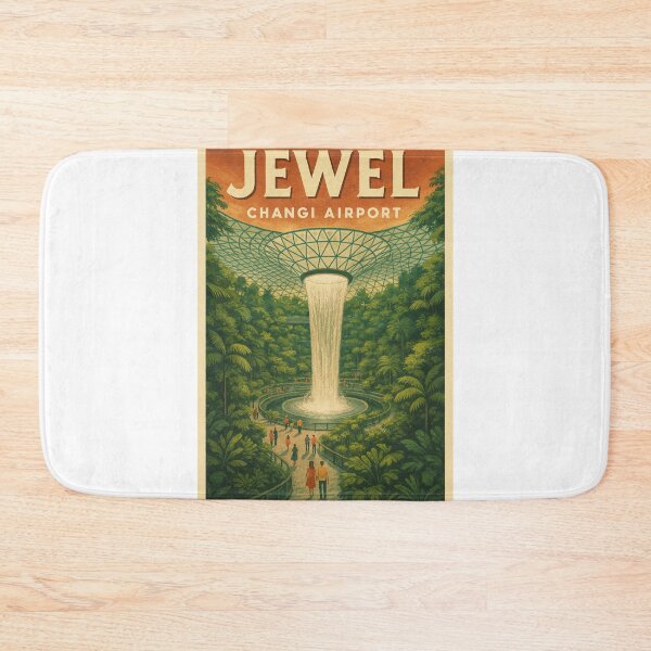 Item preview,  Jewel Changi Airport Walkway with Rain Vortex – Singapore Icon designed and sold by Aryabek.