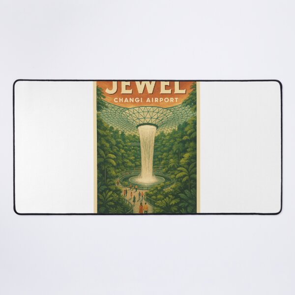 Item preview,  Jewel Changi Airport Walkway with Rain Vortex – Singapore Icon designed and sold by Aryabek.