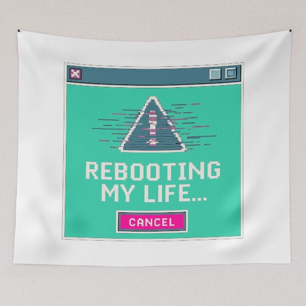 Item preview, Rebooting My Life Retro Pixel Window designed and sold by ZetaDream.