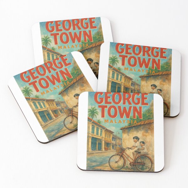 Item preview,  George Town Malaysia Street Scene with Bicycle Mural designed and sold by Aryabek.